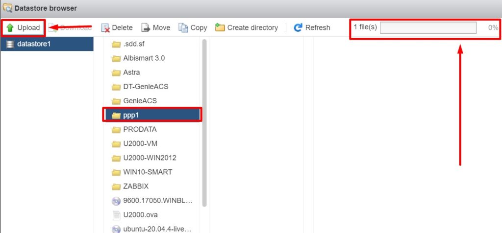 Upload .vdmk file to VMware esxi