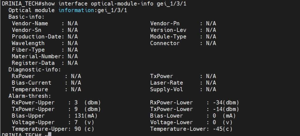 Checking Uplink port