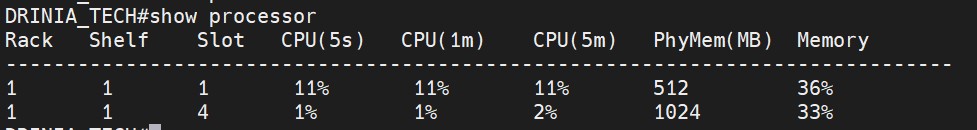 show processor