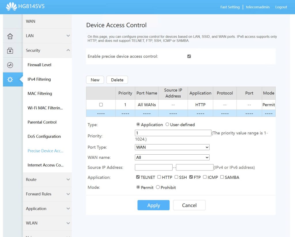 Device Access Control